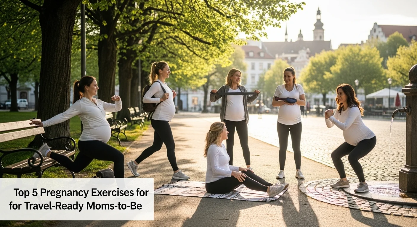 Top 5 Pregnancy Exercises for Travel-Ready Moms-to-Be