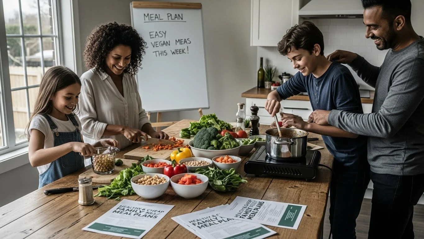 Easy Vegan Meal Plans to Feed Your Family Healthy & Cheap