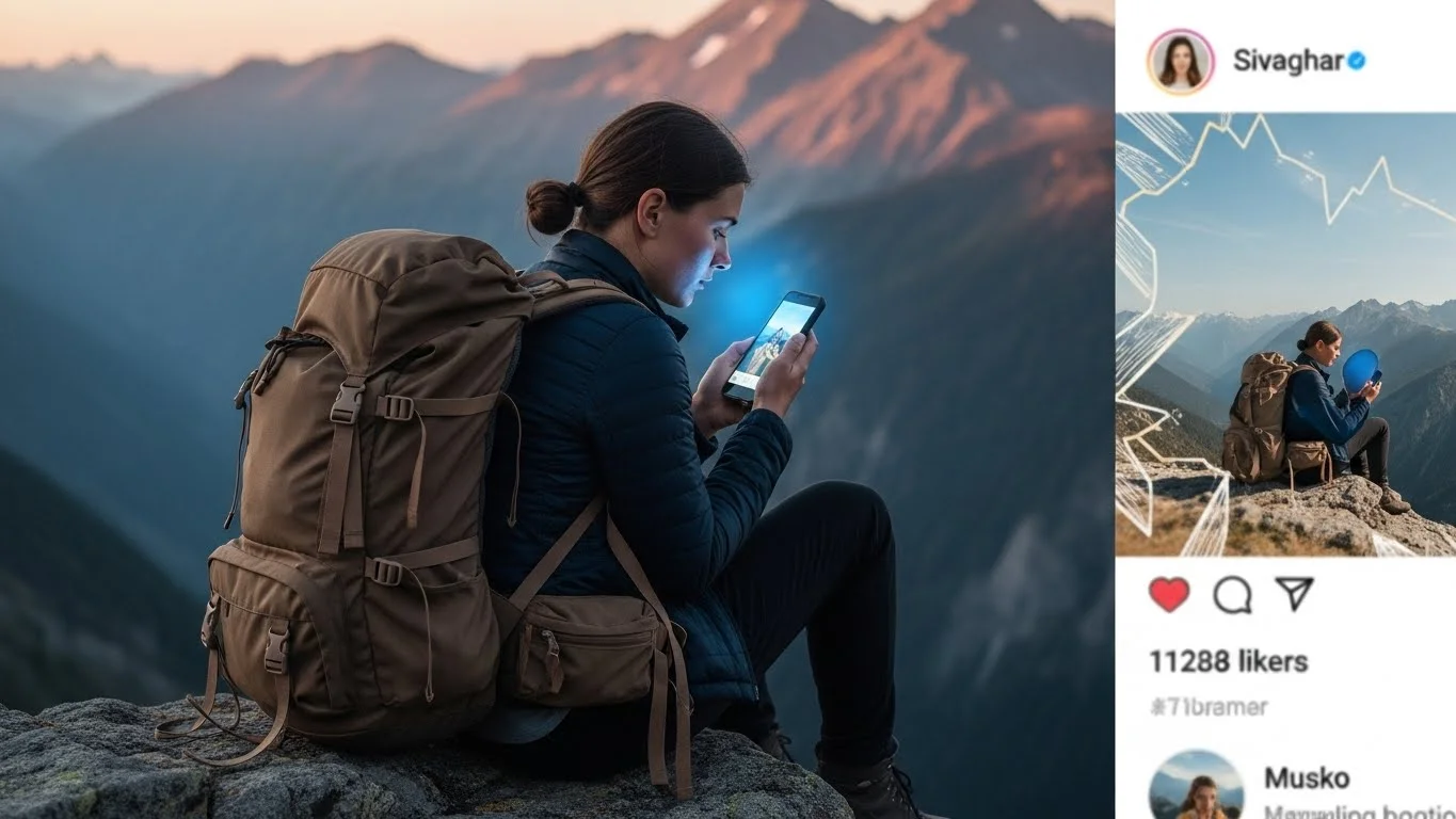 Social Media's Hidden Impact on Backpackers' Mental Health