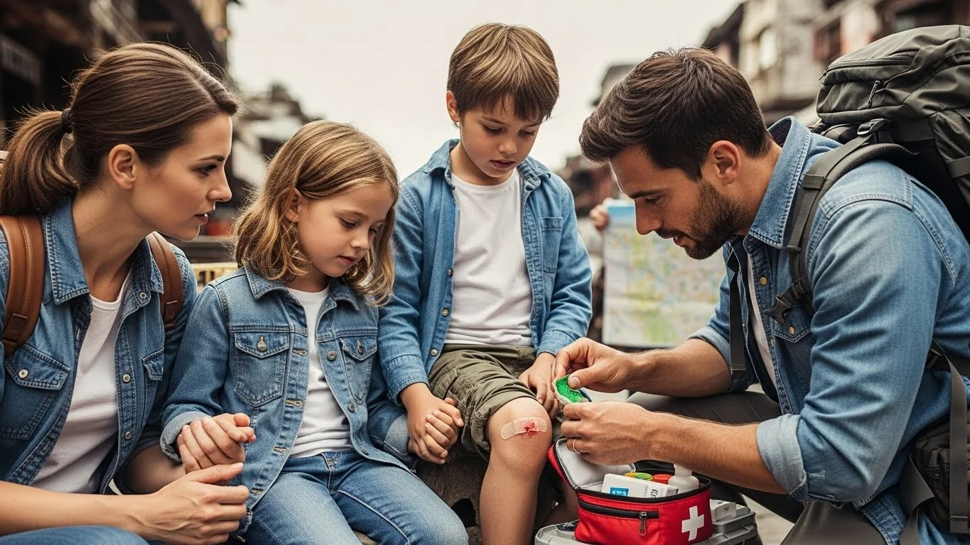 First Aid for Kids: Handling Common Injuries While Traveling
